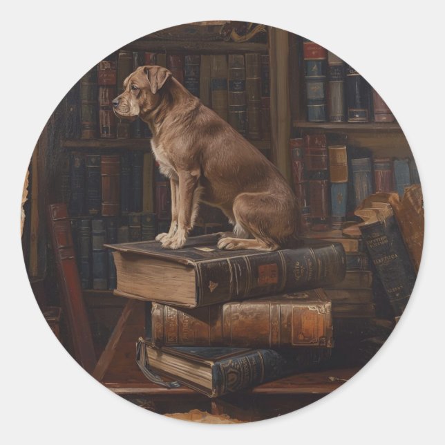 Sticker Rond Pet Talk Postcard  (Devant)