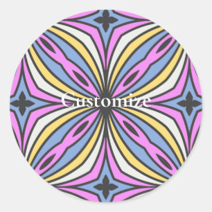 Sticker Rond Pétales de fleurs colorées Thunder_Cove