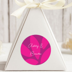 Sticker Rond Pétales de fleurs de mood Fête des mariées de Fuch