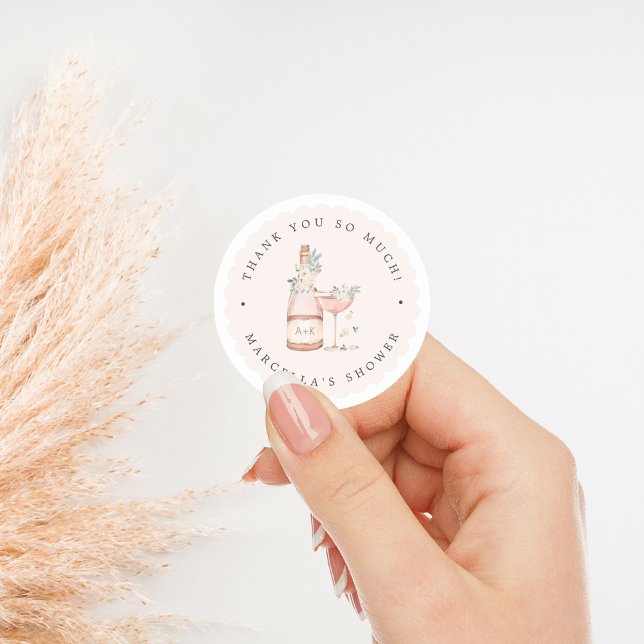 Sticker Rond Pétales et Fête des mariées de poursuite Bachelore (Créateur téléchargé)