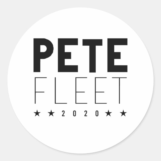 Sticker Rond Pete Fleet 2020 (Devant)
