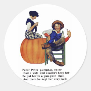 STICKER ROND PETER PETER CITROUILLE EATER