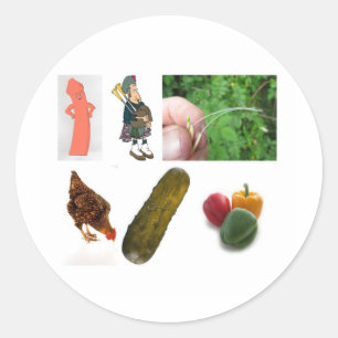 Sticker Rond Peter Piper...