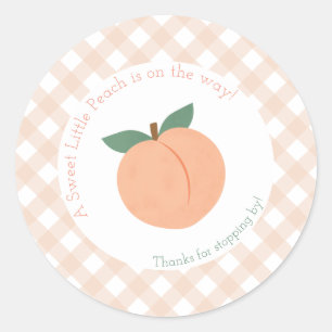 Sticker Rond Petit Baby shower doux