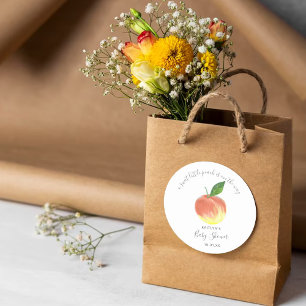 Sticker Rond Petit Baby shower doux