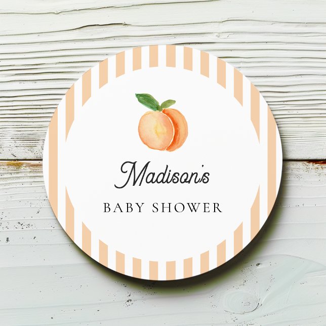 Sticker Rond Petit Baby shower doux (Créateur téléchargé)