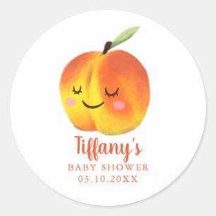 Sticker Rond Petit Baby shower doux