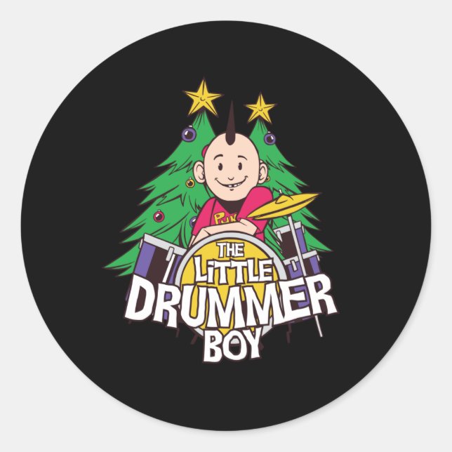 Sticker Rond Petit batteur (Devant)