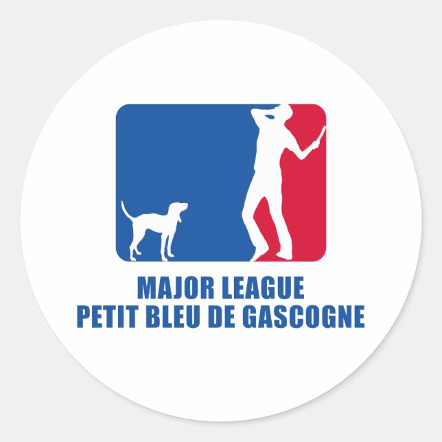 Sticker Rond Petit Bleu de Gascogne (Devant)