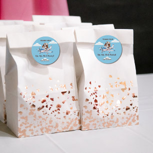 Sticker Rond Petit Chien Pilote &Plan Cessna, Voyage, Premier A