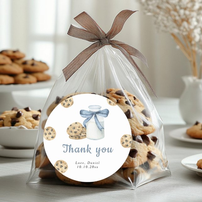 Sticker Rond Petit Cookie d'anniversaire merci (Créateur téléchargé)