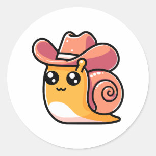 Sticker Rond Petit Cowboy