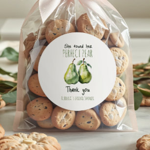 Sticker Rond Petit déjeuner élégant aux fruits Poire parfaite p
