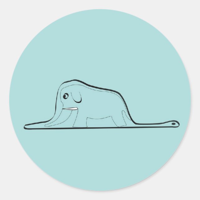 Sticker Rond Petit dessin Prince (Devant)