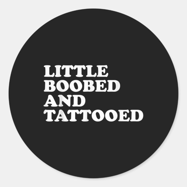 Sticker Rond Petit Ed Et Tatouage - Tatouage (Devant)