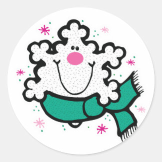Sticker Rond petit flocon de neige