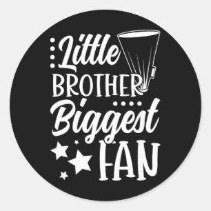 Sticker Rond Petit frère cheer frère d'une pom-pom girl Brot
