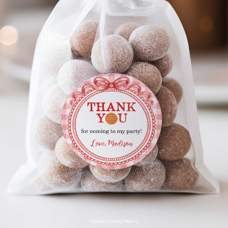 Sticker Rond Petit gâteau d'anniversaire Coquette
