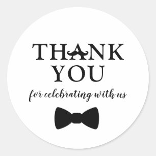 Sticker Rond Petit Homme autocollant, baby shower garçon