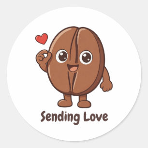 Sticker Rond Petit Kaka – Envoi d'amour