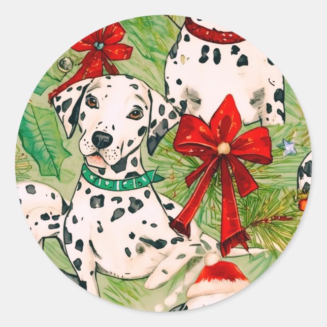 Sticker Rond Petit Noël  (Devant)