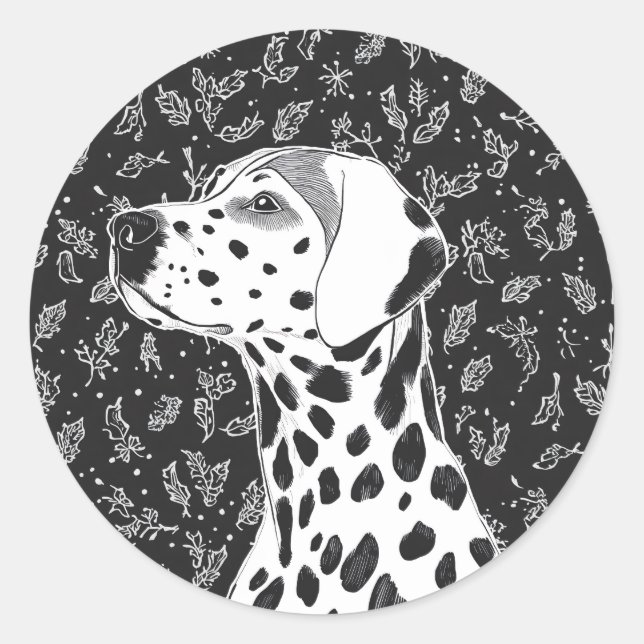 Sticker Rond Petit Noël  (Devant)