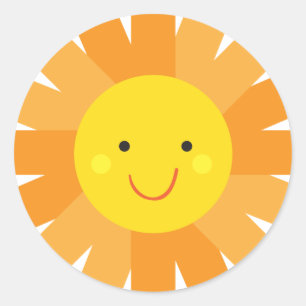 Sticker Rond Petit point de polka de Mlle Sunshine Sun