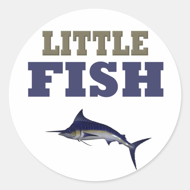 STICKER ROND PETIT POISSON (Devant)