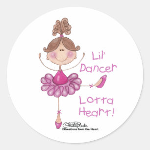 Sticker Rond Petite danseuse