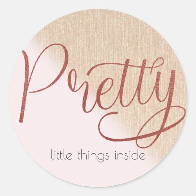 Sticker Rond Petite entreprise|Autocollant emballage|Boutique (Devant)