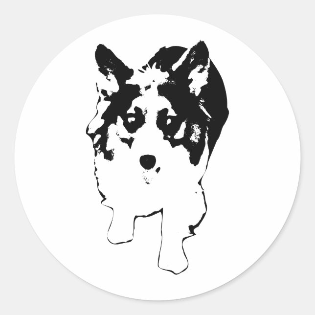 Sticker Rond Petite explosion de Corgi Vitesse (Devant)