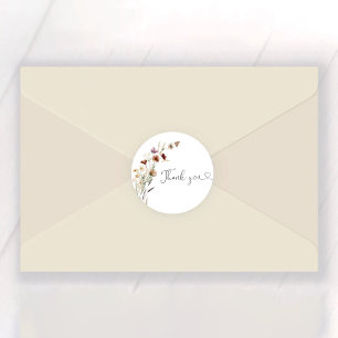 Sticker Rond Petite Fête des mariées Fleur sauvage