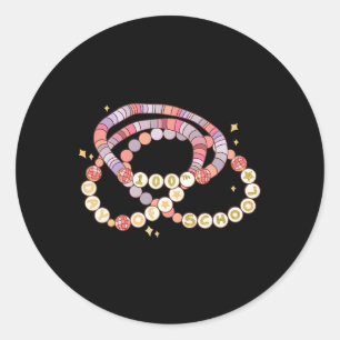 Sticker Rond Petite Fille 100 Jours De L'École Amicale Drôle Br