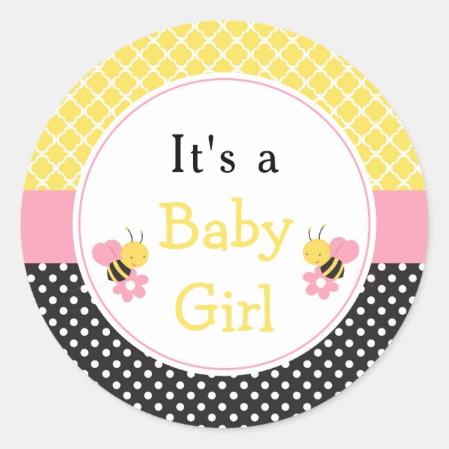 Sticker Rond Petite fille Bumble Bee's (Devant)