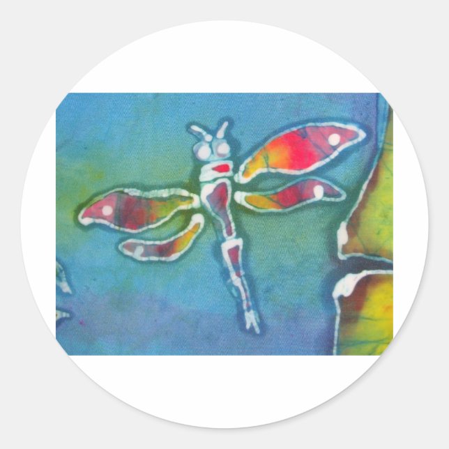 Sticker Rond petite libellule (Devant)
