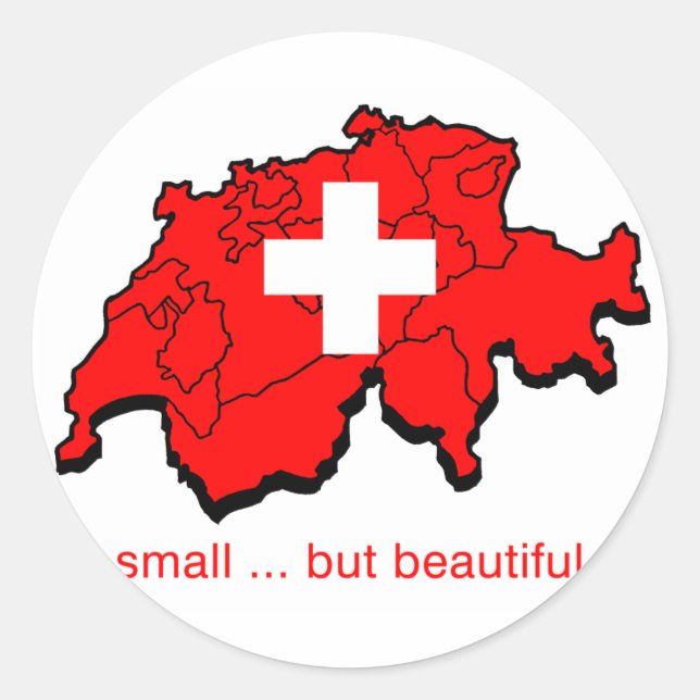 Sticker Rond Petite Mais Belle (Devant)