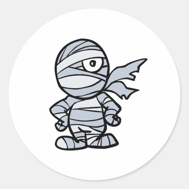 Sticker Rond petite maman cool (Devant)