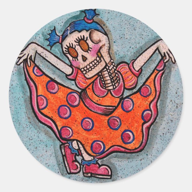 Sticker Rond petite miss luci BFK série6 - Customisé (Devant)