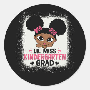 Sticker Rond Petite Miss maternelle Grad Grad Grad Graduation D