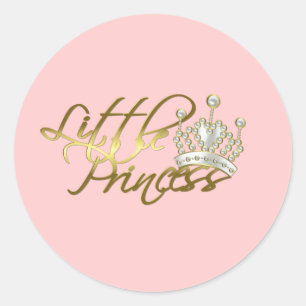 Sticker Rond Petite princesse