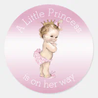 Sticker Enveloppe Baptême Belle petite Princesse