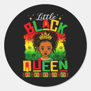 Sticker Rond Petite Reine Noire Histoire Noire Chemises Mois Po