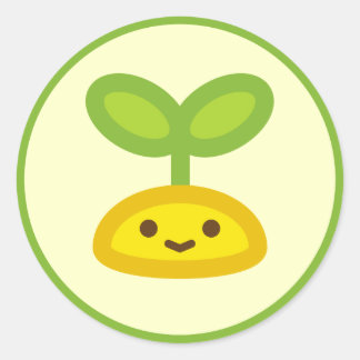 Sticker Rond Petite source verte