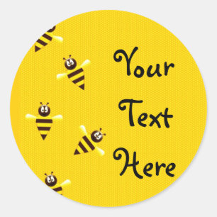 Sticker Rond Petites abeilles