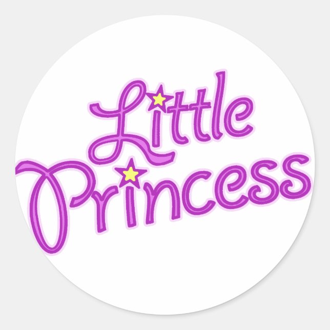 Sticker Rond Petites filles vignette graphique texte (Devant)