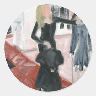 Sticker Rond "Petites robes noires"