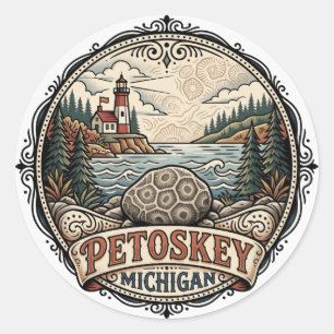 Sticker Rond Petoskey États-Unis