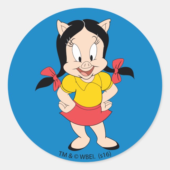 Sticker Rond Pétunia | Pétunia Classique (Devant)