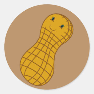 Sticker Rond Peu d'autocollants d'arachide
