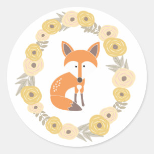 Sticker Rond Peu de Fox